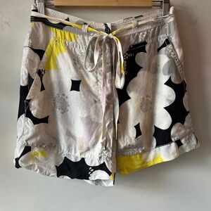 Diane von Furstenberg Floral Silk Shorts 2